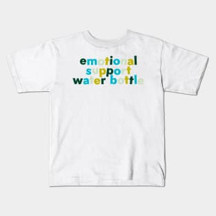 Emotional support water bottle summer forest Kids T-Shirt